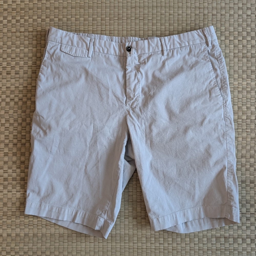 PT01 Bermuda Shorts Cotton Blend Off White Men's EU52 Made in Italy